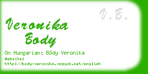 veronika body business card