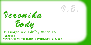 veronika body business card